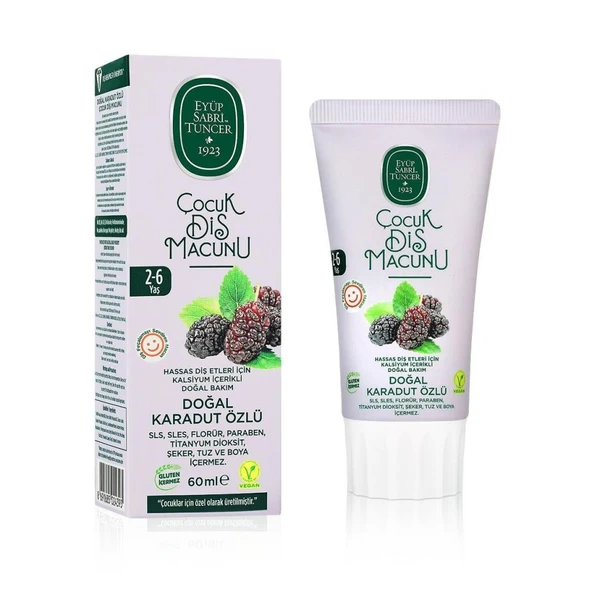 Nessiworld  Eyüp Sabri Tuncer Doğal Karadut Özlü Diş Macunu 2-6 Yaş 60ml - 1