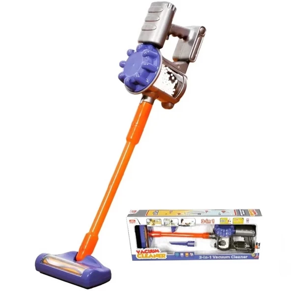 Nessiworld  Vacuum Cleaner Pilli Kablosuz Oyuncak Dikey Standlı Elektrik Süpürgesi