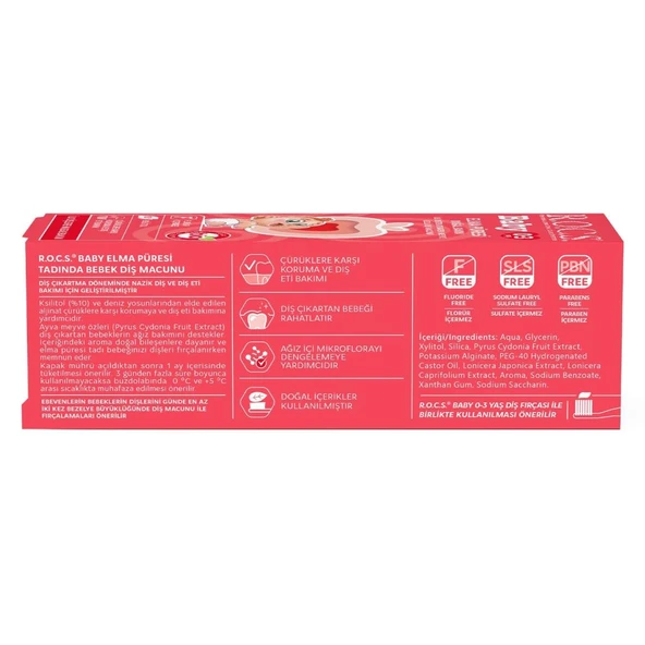 Nessiworld   .Baby Diş Macunu 35ml 0-3 Yaş Elma - Resim 3