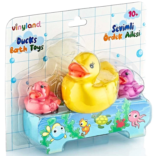 Nessiworld  Vinyland Vinil Ördek Ailesi Banyo Oyuncakları 661778 - Resim 2