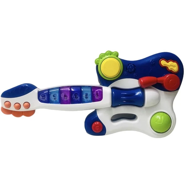 Erdem Oyuncak Nini Baby Sesli Işıklı Eğitici Müzikli Gitar ER-206 - Resim 2
