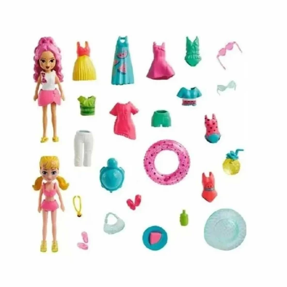 Nessiworld  Polly Pocket ve Arkadaşları Farklı Moda Aksesuarları Oyun Setleri
