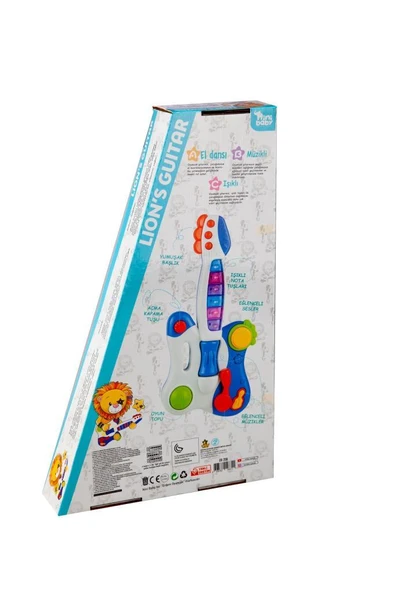 Erdem Oyuncak Nini Baby Sesli Işıklı Eğitici Müzikli Gitar ER-206 - Resim 5
