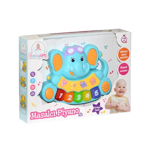 Nessiworld  855-31A-24  Birliktoys, Babycim Masalcı Piyano-Fil - 3