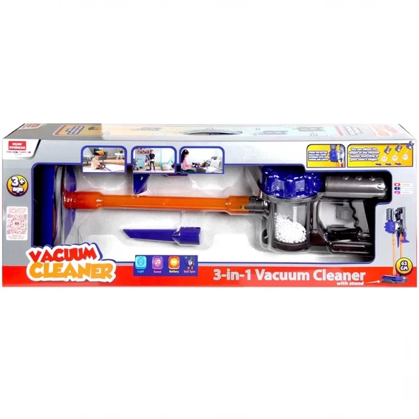 Nessiworld  Vacuum Cleaner Pilli Kablosuz Oyuncak Dikey Standlı Elektrik Süpürgesi - 5