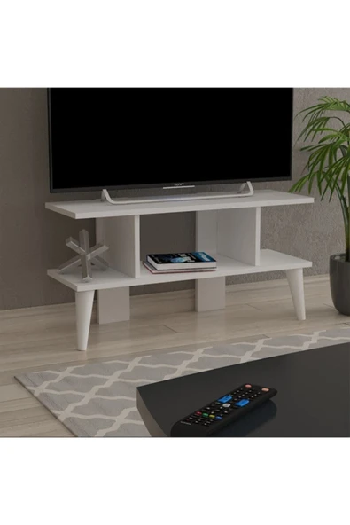 Lagomood Keyif Tv Ünitesi Tv Sehpası Beyaz