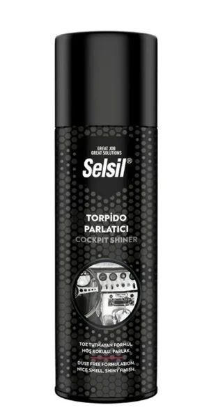 Selsil Çelik Kutu Torpido Parlatıcı ve Temizleyici Sprey 200 ML