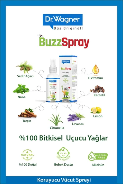 Dr. Wagner BuzzSpray Vücut Spreyi 100 ml 2 Adet - 3