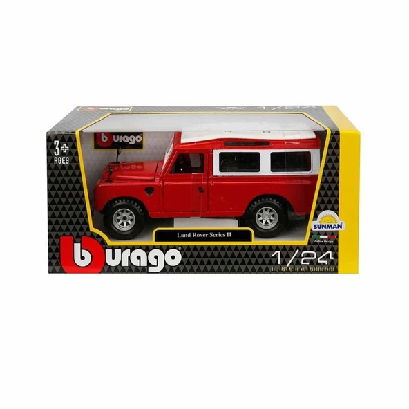 Nessiworld 22063 Land Rover Series II Model Araba 1:24 Kırmızı -Sunman
