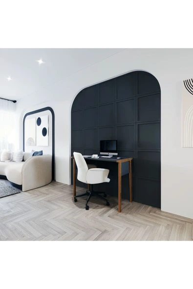Lagomood Zenith Çalışma Masası 90cm Antrasit Ceviz - 4
