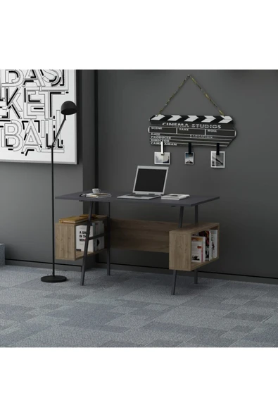 Lagomood Ironi Çalışma Masası Antrasit Ceviz - 3