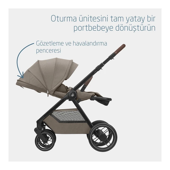 Oxford Çift Yönlü Seyahat Sistem Olabilen Bebek Arabası Twillic Truffle - Resim 7