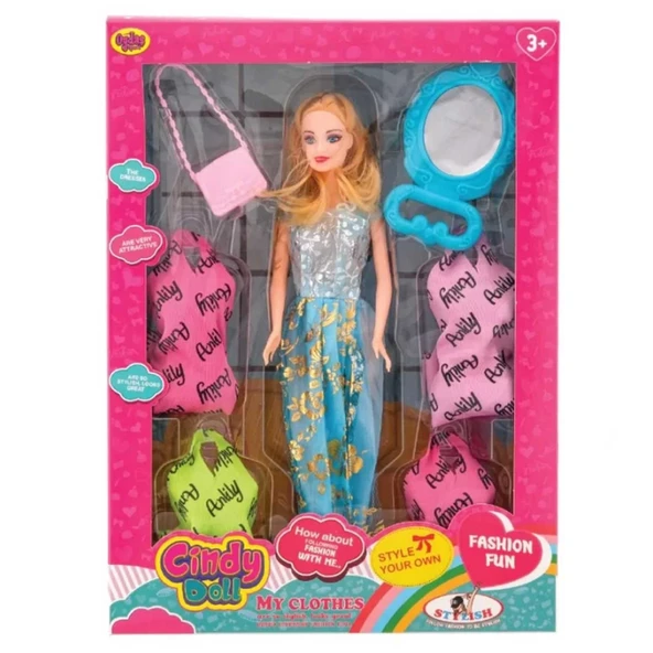 Nessiworld Oydaş Anlily Aynalı Çantalı Yedek Elbiseli Bebek 02280 - 2