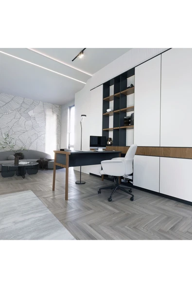 Lagomood Zenith Çalışma Masası 120cm Antrasit Ceviz - Resim 3