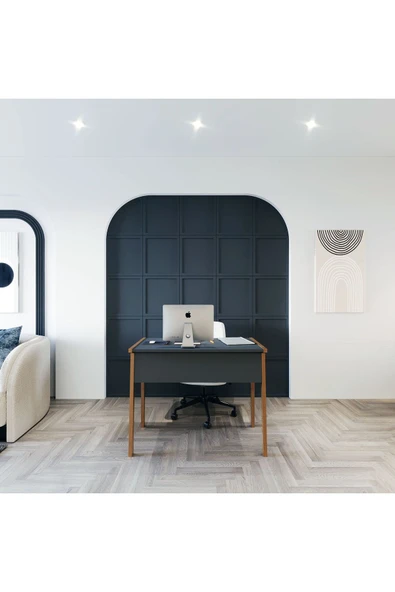 Lagomood Zenith Çalışma Masası 90cm Antrasit Ceviz - 3