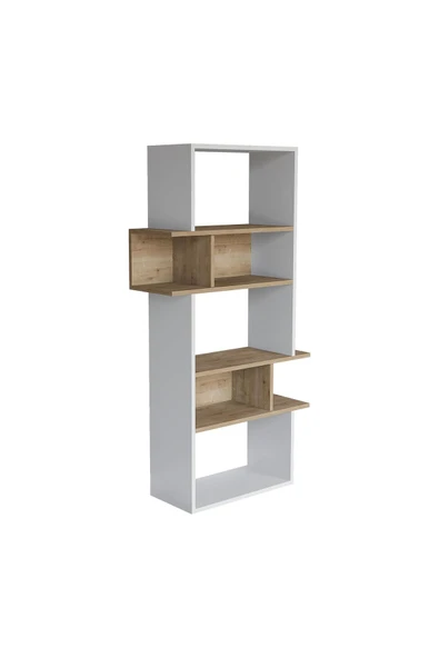 Lagomood Infy Kitaplık Beyaz Meşe - 5