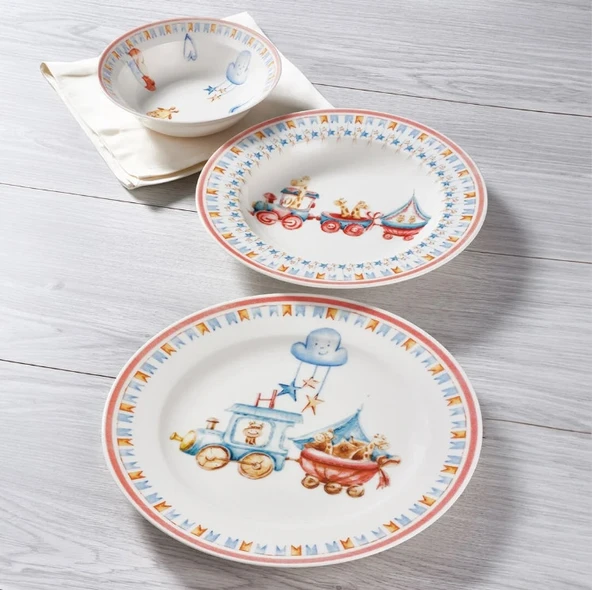 Güral Porselen Eda 3 Parça Bone Mama Takımı-2946