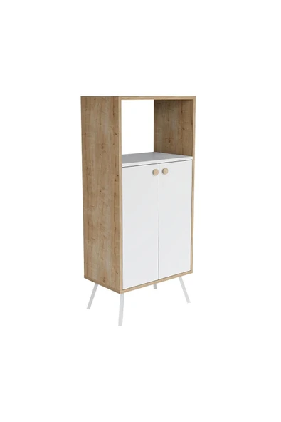 Lagomood Rasha Ofis Dolabı Beyaz Meşe - 4