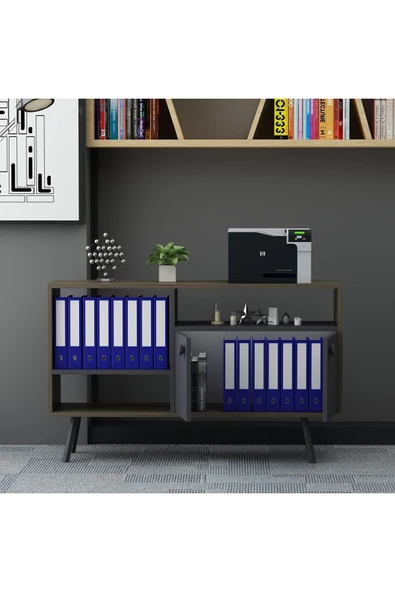 Lagomood Irony Maxi Ofis Takımı Antrasit Ceviz - Resim 5