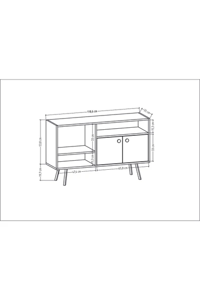 Lagomood Irony Maxi Ofis Takımı Antrasit Ceviz - Resim 8