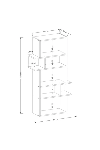 Lagomood İrony İnfy Ofis Takımı Antrasit Ceviz - Resim 7