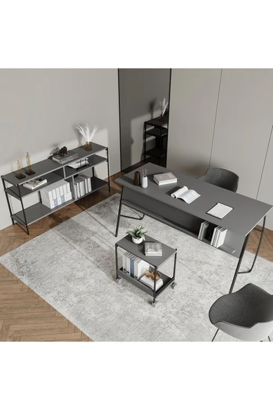 Lagomood Ellaa Ofis Dolabı Antrasit - 3