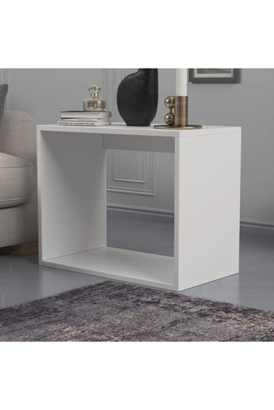 Lagomood BİZAYNİ Zigon Sehpa Beyaz Meşe - 5