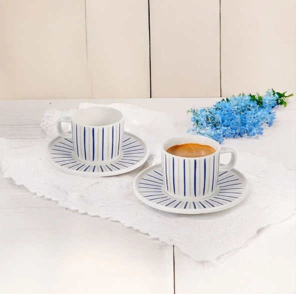 Güral Porselen Mental 4 Parça Kahve Fincan Takımı 6733 - 3