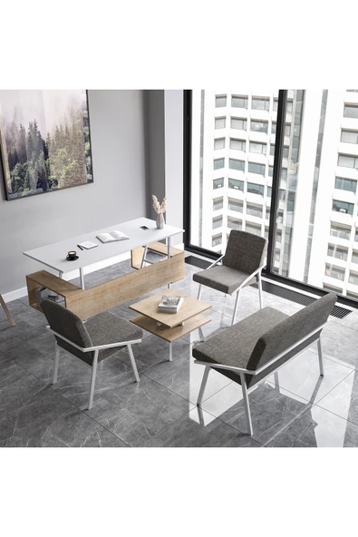 Lagomood İrony Ofis Koltuk Takımı Beyaz