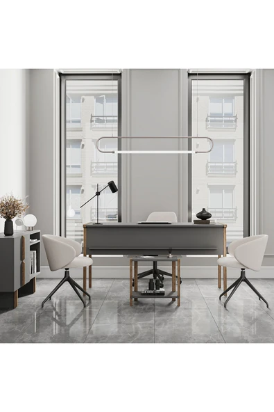 Lagomood Zenith Ofis Takımı  Antrasit Ceviz - 2