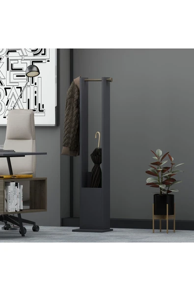 Lagomood İrony Joline Ofis Takımı Antrasit Ceviz - 4