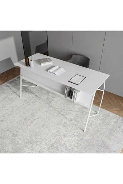 Lagomood Ella Ofis Masa Takımı 150cm Beyaz - 2