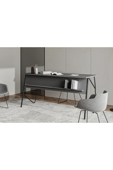 Lagomood Ella Ofis Masası 150cm Antrasit