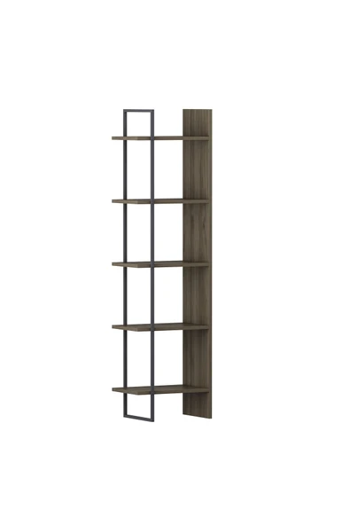 Lagomood Poly Kitaplık Antrasit Ceviz - 4