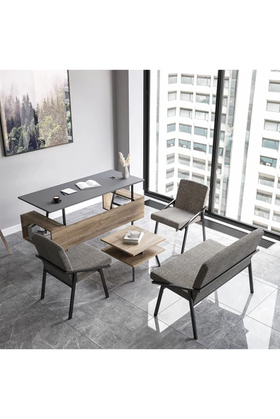 Lagomood İrony Ofis Koltuk Takımı Antrasit