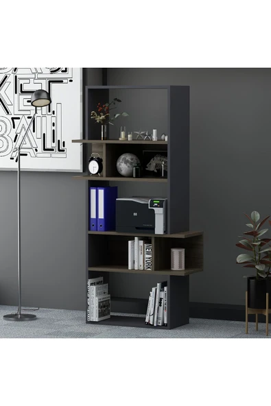 Lagomood İrony İnfy Ofis Takımı Antrasit Ceviz - Resim 6