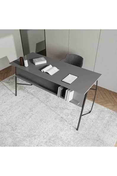 Lagomood Ella Ofis Masası 150cm Antrasit - 3