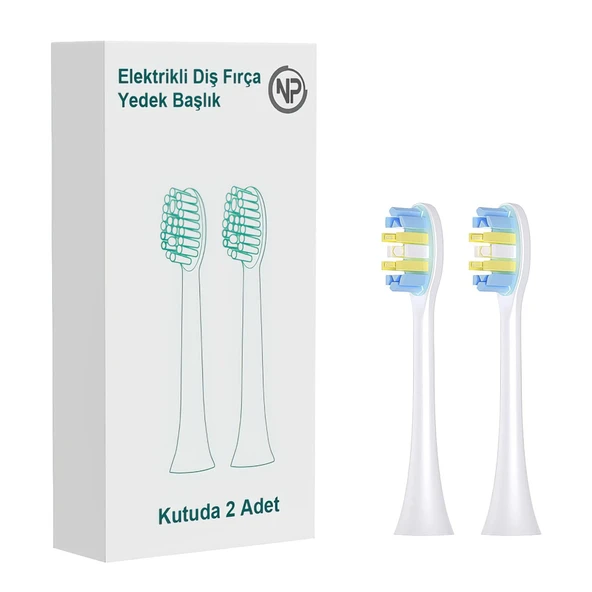 NPO Nicefeel X610-Z Dakikada 40000 Diş Fırçası Yedek Başlığı 2'li - Beyaz - 2