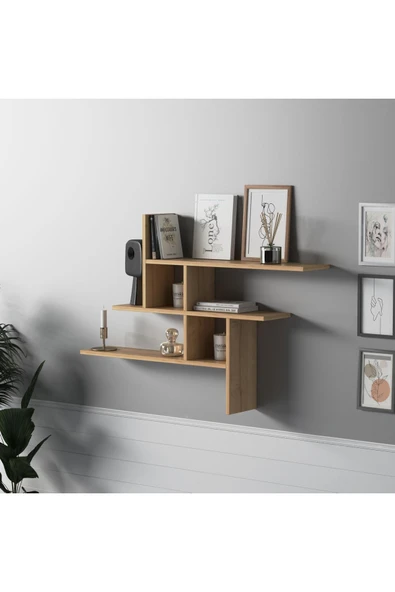 Lagomood Germen Duvar Rafı Meşe - 3