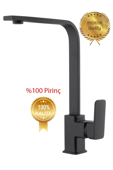 Kare Siera Üçlü Set Siyah (BANYO-LAVABO-EVYE) Duş Seti - 4