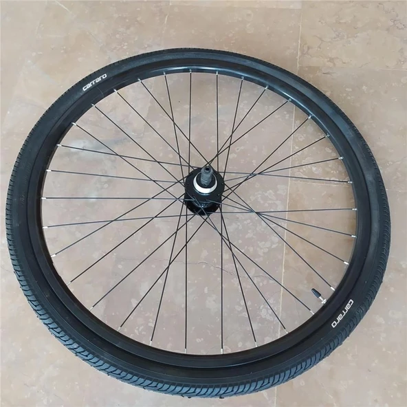 CARRARO 26X1.50 XLC LASTİK+ JANT TEL ÖRÜLÜ İNCE ÖN TEKERLEK ŞEHİR DISK UYUMLU - 2