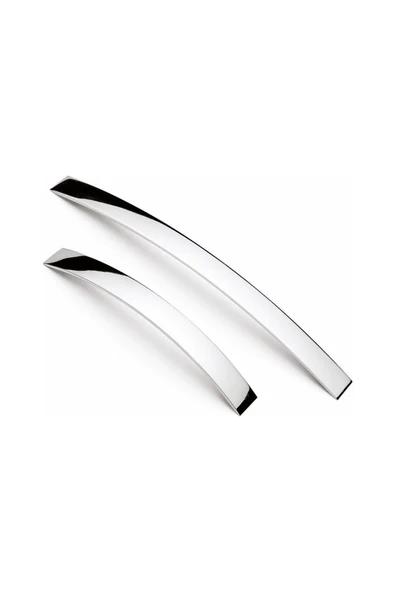 Şahin Yay Alüminyum Metal Lüks Modern Mobilya Çekmece Mutfak Dolabı Kulpu Krom 160mm - 2