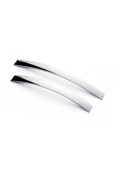 Eko Şahin Yay Alüminyum Metal Lüks Modern Mobilya Çekmece Mutfak Dolabı Kulpu Krom 160mm (5 Adet) - 3