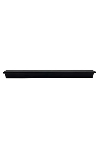 Fulya Alüminyum Metal Lüks Modern Mobilya Çekmece Mutfak Dolabı Kulpu Siyah 96mm (10 Adet) - 2