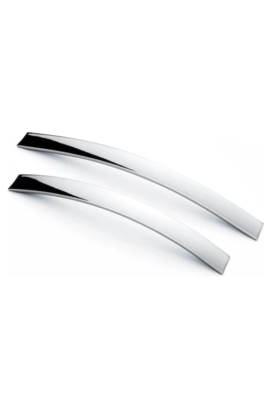 Şahin Yay Alüminyum Metal Lüks Modern Mobilya Çekmece Mutfak Dolabı Kulpu Krom 160mm - 1