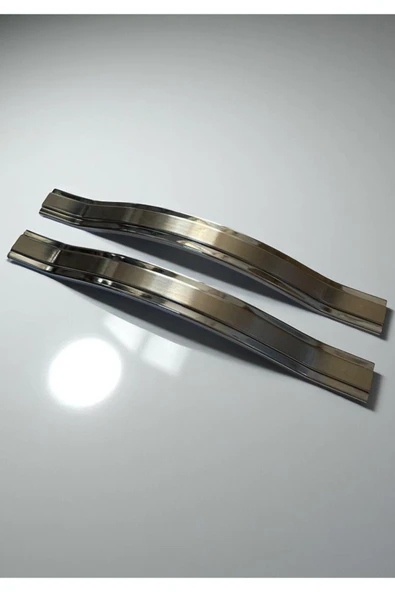 Gülcem Klas Alüminyum Metal Lüks Modern Mobilya Çekmece Mutfak Dolabı Kulpu İnox-Krom 192mm (5 Adet) - 4