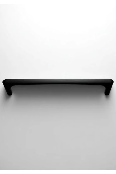 Saray Ağır Alüminyum Metal Lüks Modern Mobilya Çekmece Mutfak Dolabı Kulpu Siyah 160mm (5 Adet) - 5