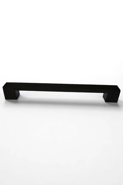 Safran Kalın Alüminyum Metal Lüks Modern Mobilya Çekmece Mutfak Dolabı Kulpu Siyah 128mm (5 Adet) - 3