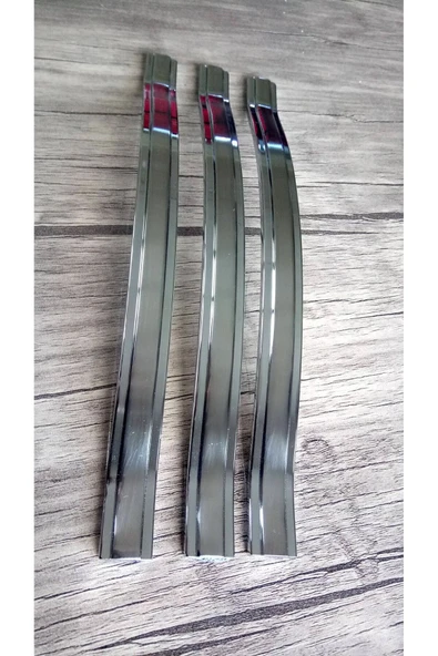 Gülcem Klas Alüminyum Metal Lüks Modern Mobilya Çekmece Mutfak Dolabı Kulpu İnox-Krom 192mm - 2