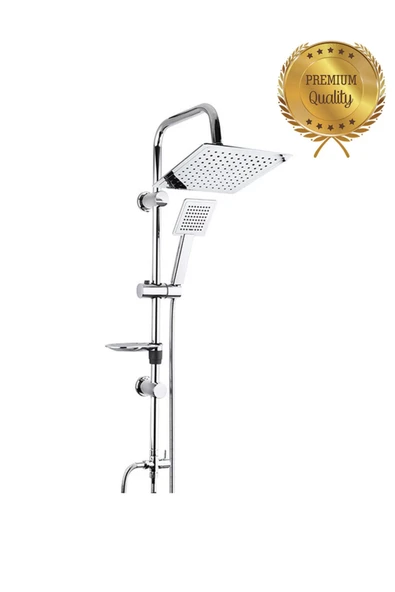 Kare Siera Üçlü Set (BANYO-LAVABO-EVYE) Duş Seti Krom - 2